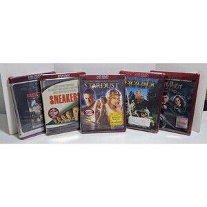 BRAND NEW SEALED HD DVD 5 CT LOT HARRY POTTER EXCALIBUR STARDUST SNEAKERS & REDS